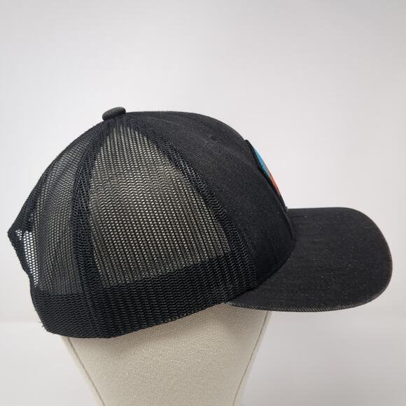 Punchy Snapback Trucker Hat Black One Size Adjustable Mesh Back Get Your Hooey - Picture 3 of 7